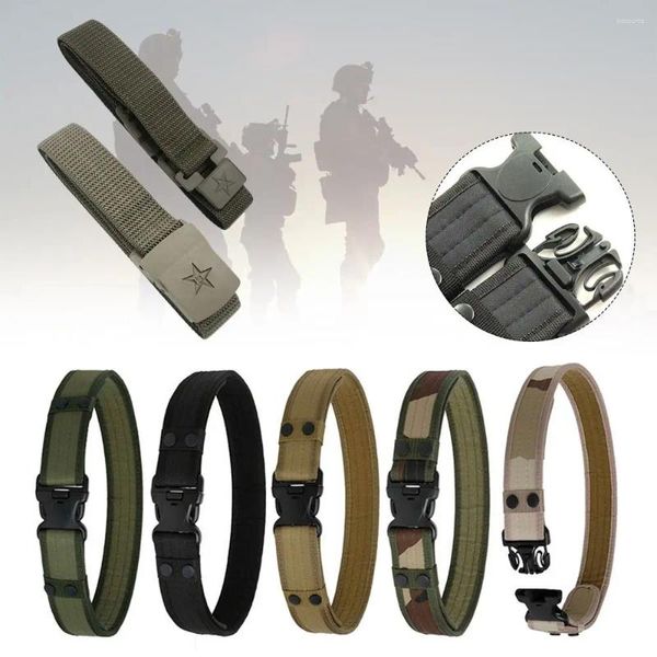 Accessori per esterni di supporto in stile esterno con cintura di combattimento rapido cintura tattica tela militare in tela di caccia agli strumenti per escursioni