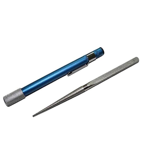 Tragbarer professioneller Außendiamantschärfer -Messer -Spitzer -Stifthaken Mehrzweck für Küchenspitzer Werkzeug Camping Akdyh 284m