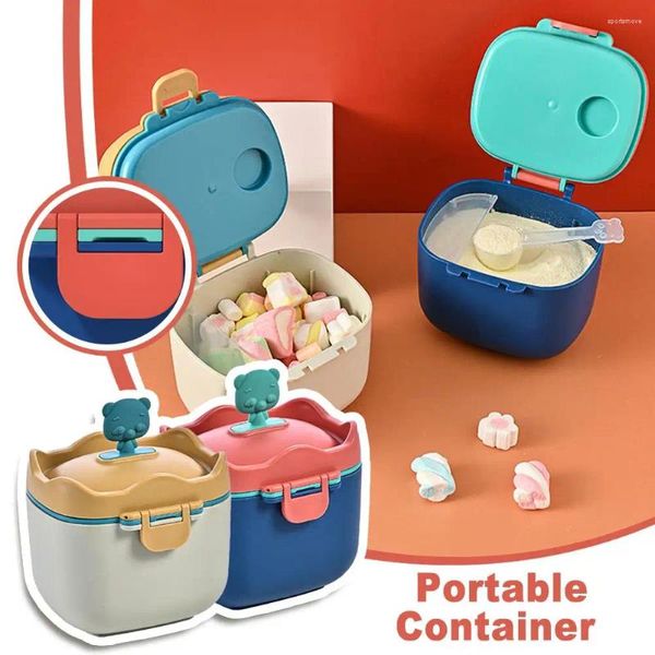 Dink Stowliere 1pcs Box portatile BPA Formula gratuita Cartoon Contenitore in polvere Contenitore Distriber Milk Infant J1X1