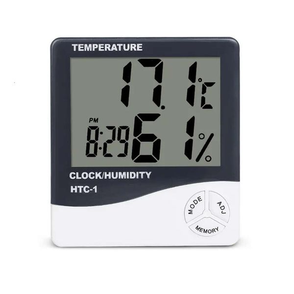 LCD-Uhr Großhandel Digital Alarm Home Temperatur Feuchtigkeit Messgerät HTC-1 Innenhygrometer Thermometer Speicherwetterstation innern