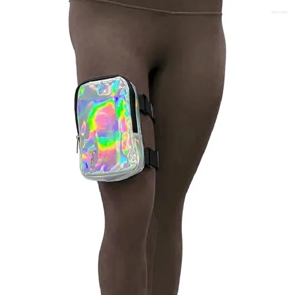 Borse per la vita 2024 Borsa per coscia olografica della moda per donne regolabili cinghie di alta qualità gamba per plu gamba escursionistica escursionistica