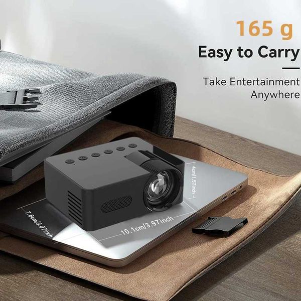 Proiettori mini proiettore portatile wireless HD1080p Office Home Theater Movie Schermo portatile Smartphone da campeggio all'aperto di alta qualità J240509