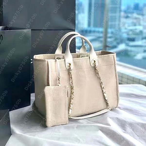 Designer Tote Beach Bolsas de verão Bolsa de compras de lona nylon 2023 O livro Totes Mulheres Bolsas grandes Bolsas de couro Bolsas de ombro Crossbod 304i