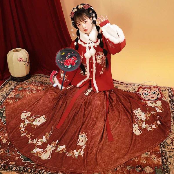 Produtos de estilo chinês Bordado de dupla face chinês Fan China Han Han Dance Hanfu Cheongsam Round Fan Wedding Gifts Favors for Hóspedes