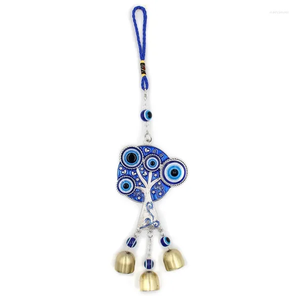 Figurine decorative blu turco per la vita malvagia alberi Windchime Praziatta per fortuna Orning Ornament Outdoor Giardino Outdoor Decorazione