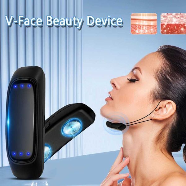 Instrumento de beleza em casa Massageador facial EMS Dispositivo de beleza V-FACE para remover a forma de sono com o queixo duplo Q240508