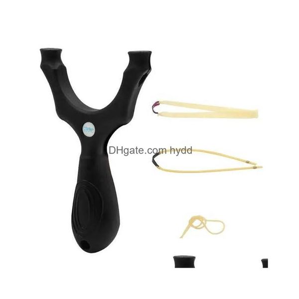 Hunting Slingshots Slings S Professional Rifle com 2 Rubber Band Resin ADT Gun Overdoor Competition Shooting Color Drop Deliver