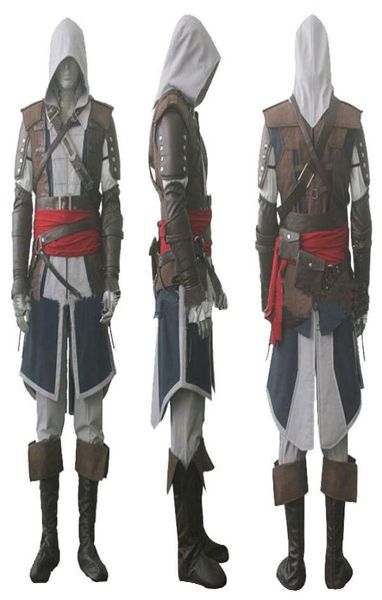 IV IV 4 Black Flag Black Edward Kenway Costume COSTRUITÀ ESPRESSO CURA CURA CURA CUSTURA ESPRESSO 6895252