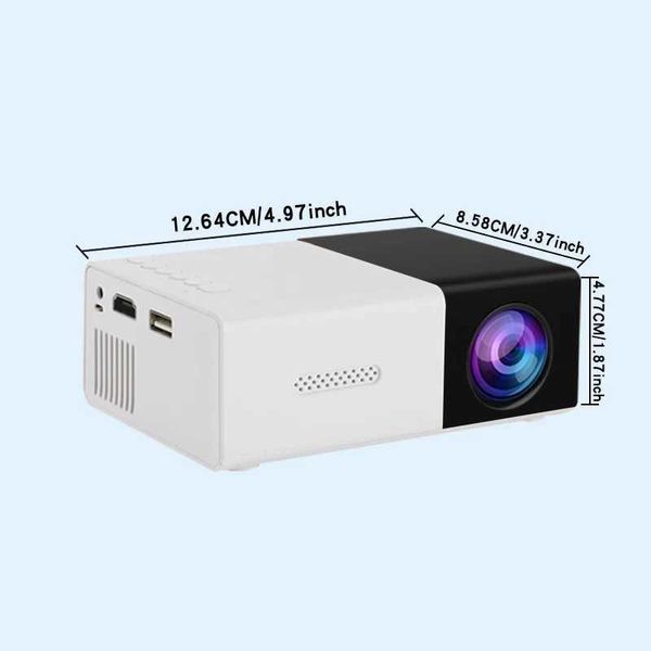 Proiettori YG300 Proiettore mobile Portatile Camera da letto Home Theater Proiettore suona 1080p Video Cable Connection Regali festivi J240509