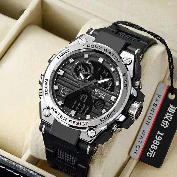 Relógios de pulso Luxo de infantaria de infantaria masculina de luxo Sports Sports Sports Impermeáveis G Relógio de mão do aluno Big Dial Dial