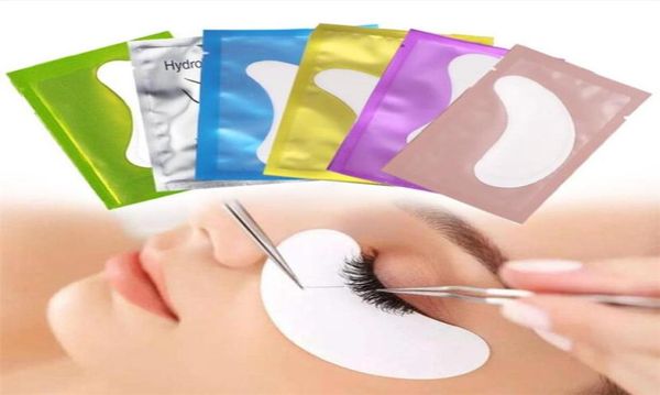 Ложные ресники ПК удлинители для ресниц под глазными подушками для прививки бумажных гель -наклейки с обертыванием штуковины