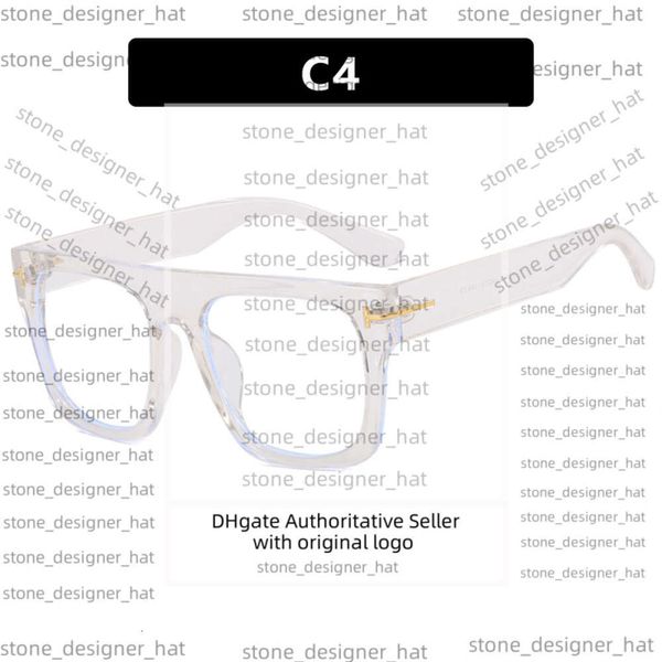 Óculos de sol Tom óculos de ensino de grandes dimensões estilos de óculos de sol Tom Fords Óculos de sol High End Version Glasses Woman Acetato Frames Modernos Elegância Mens C598