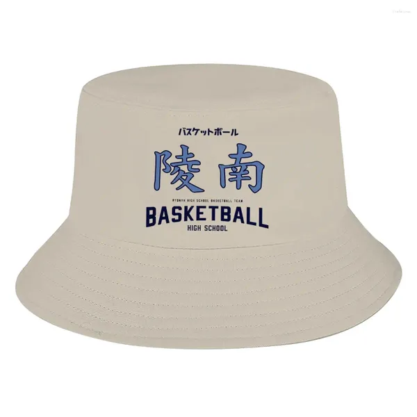 Boinas 3D Printing SD Ryonan Basketball Men e feminino Fisherman Hat Hat Beach Birthday Gift
