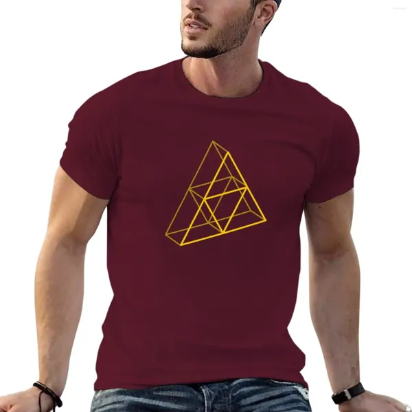 Tops cerebbe maschili Golden Triforce 3D T-shirt Sports T-shirts Summer Boys White T-Shirts Dry Drying Black for Uomini