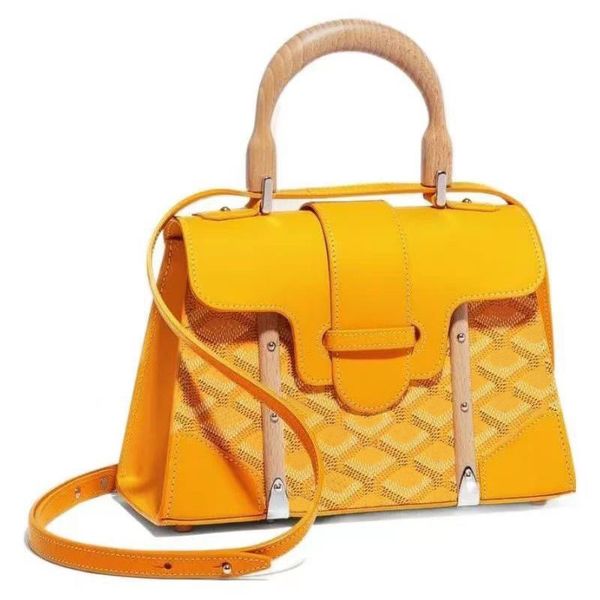 Luxo Saigon Bolsa Bolsa Bolsa de ombro Womem Sacos de Designer de Crossbody Genuine Sacos de Tote Moda Moda Pão de Pão de Madeira de Alta Qualidade Bolsas de Alta Qualidade