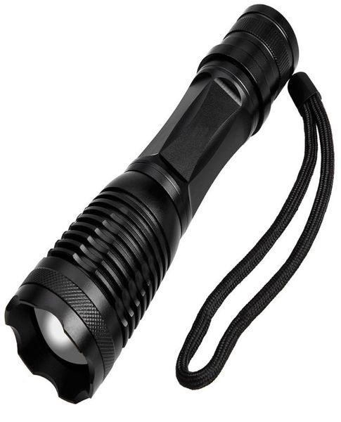 LED Taschenlampe Torch -T6 3800LM Tragbare Selbstverteidigung Taktische Gewehr Taschenlampen Batterie gefahren Camping Wanderlampe 4714598