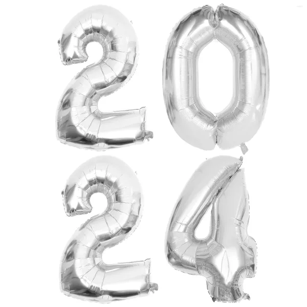 Украшение вечеринки Номер воздушный шар для украшений большие 2024 номера большие гигантские годы опоры воздушные шарики орнамент