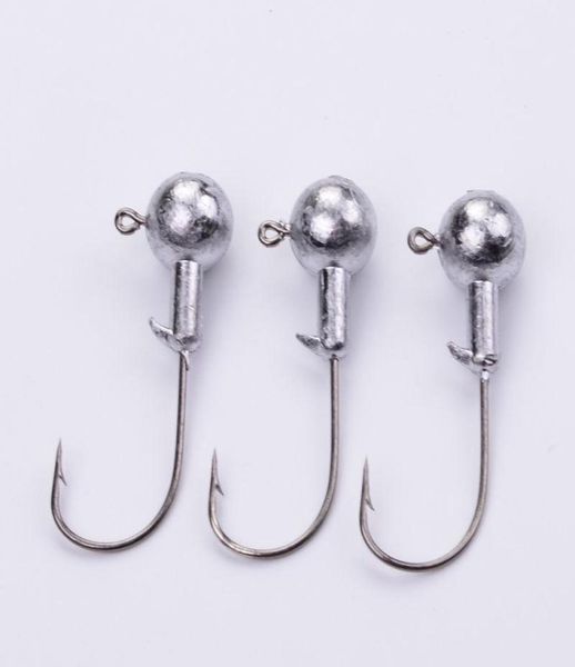 2019 5 PSClot Neue hohe Qualität 1G3G5G55G10G Lead Head Hook Jigs Köderfischerhaken für weiche Köderfischerei Tackle1268974