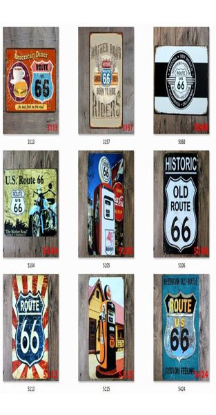 Rota 66 Tin Sign Plate Metal Iron Pintura Kids Quarto Bar Coffee Home Art Craft Decor 30x20cm JK2006XB6459874