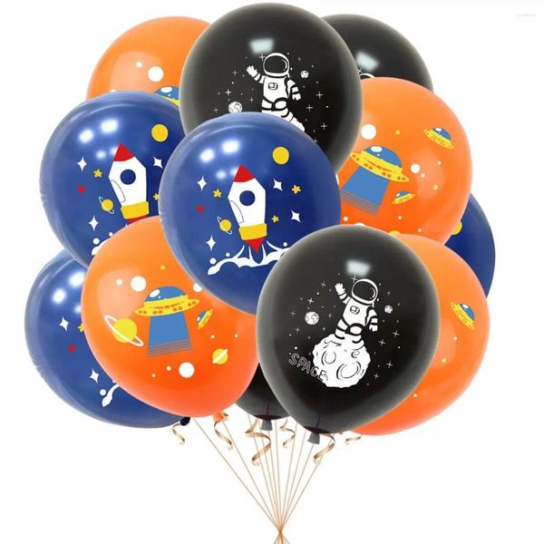 Decorazione per la decorazione Spazio Rocket Tema Oggetti decorativi in ​​palloncino in lattice per feste di compleanno per bambini