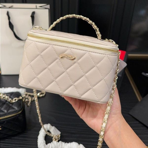 10A Makeup Fashion Crossbody Borsa Luxury Rhinestone Interior Box Designer Domande da donna Borsa Mini borsa Mini Bag Classic Mirror Hand ROAE