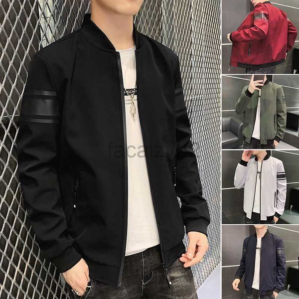 masculino de casacos de casacos de roupas de tamanho grande masculino para homens para homens primavera e outono nova versão da moda coreana Trendy Man Man Sunst Sports Casual Men Jacket