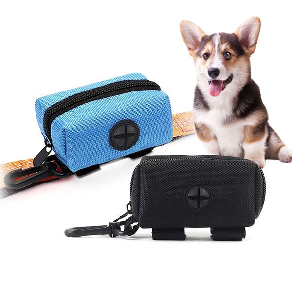 Pet Dog Poop Bag Titular Leash Mini Travel Saco de lixo Cães Dispensador de sacos de cocô Ferramentas de limpeza de animais de estimação