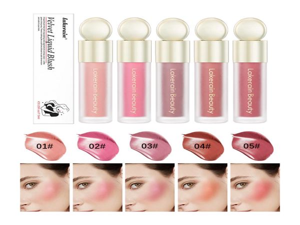 Lakerain Liquid Blush Face Makeup Velvet Blush Cream Beauty Longlasting Водонепроницаемый натуральный оттенок кожи Увлажняющий румяна Glo5269426