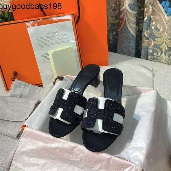 Oasis sandals womens tacchi alti orali paris pantofole edizione famiglia per l'estate 2024 Nuovo colore abbina il turismo vera in pelle esternamente indossano la spiaggia del fondo piatto yra r