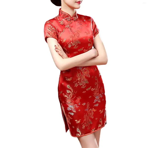 Abiti casual in stile cinese CHEONGSAM TURTLENECK BODYCON ABDITO COMPETTO DONNE DONNE VINTAGE CLASSE CLASSE CHE VEDIDOS