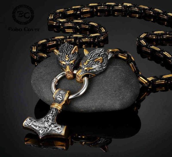 Никогда не исчезайте мужчин кельтский волк ожерелья викинга Viking Vegvisir Amulet Hammlet Penent Norse Runs Anchore Nearnably Steal King Chain Diwelry 29204616