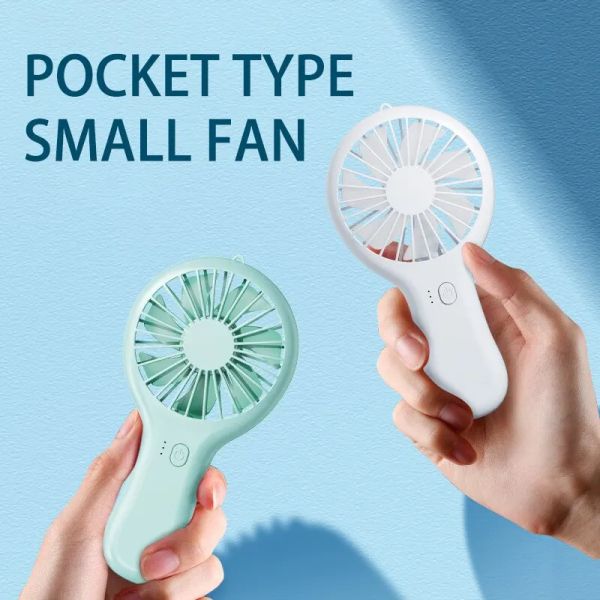 Creative Handhell Small Refreeter Refrigeratore portatile Piccolo Fan di ricarica USB Mini Silent Charging Desk Dormitory Office Gift Logo Pocket