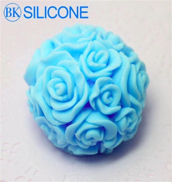 2015 Timelimited Rose Silicone Molds Candle Mold Cake Tools Decorating Tools AF003 1PCS BKSILICONE287R1932082