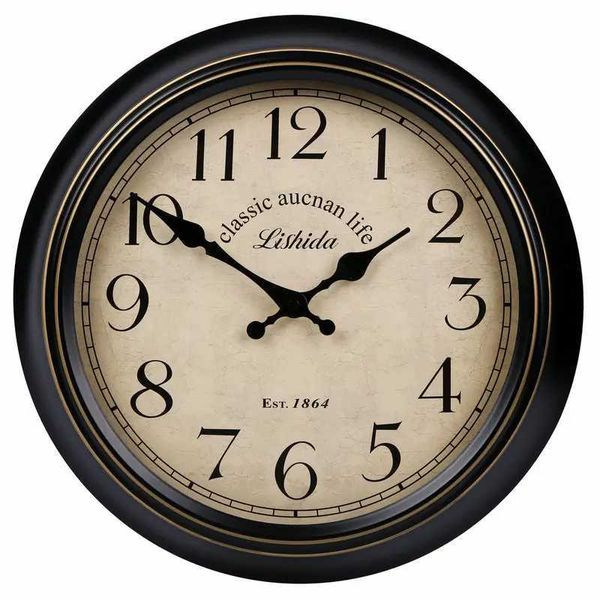 Настенные часы Big Clock Retro IC Metal Coremer Loxury Silent Watch Дизайн интерьера гостиная Q240509