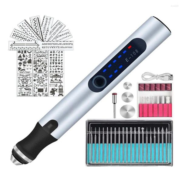 Грейвировка ручка комплект Electric USB -перезаряжаемый гравер беспроводной резин
