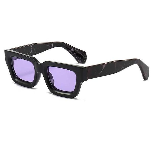 Sonnenbrille Retro Mini Sonnenbrille für Herren Retro Short und Chubby Square Dicker Rahmen Sonnenschutz Regenschirm UV400 Schutz J240508