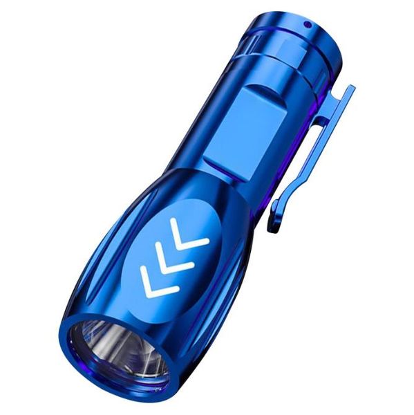 Mini mini lanterna LED super brilhante Bolche bolso Torch Recarregável à prova d'água Camping Flash Light With Gift Box