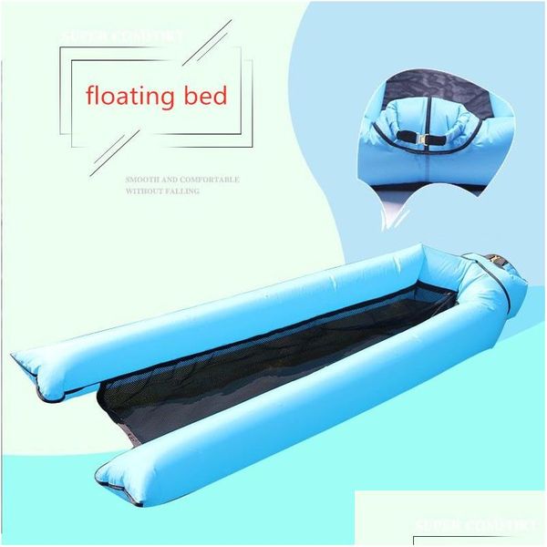 Outras piscinas SPASHG CAMA flutuante nova novidade Bright Color Pool Caders Swimming Drike Drop Drip Home Garden Patio, Lawn Spa Dhiv8