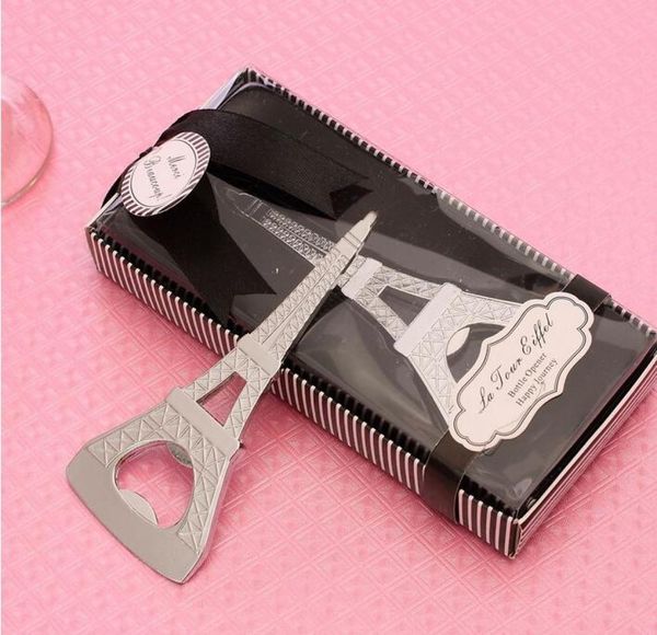 Der Eiffel Tower Flaschenöffner Hochzeitsbevorzugungen mit Geschenkboxverpackung kreative Neuheit Home Party Artikel 10pcs Ship5075649