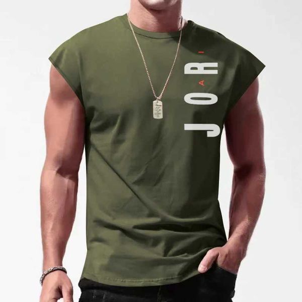 T-shirt maschile estate Nuovo bodybuildvest top fashionttesight abili maschile sciolte maglietta da uomo senza maniche