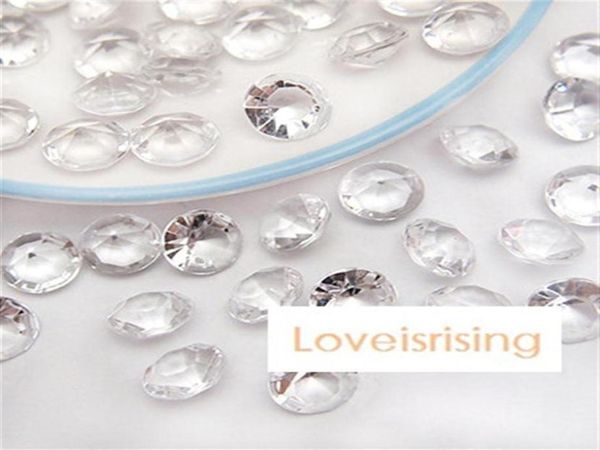 18 Cores Pick500pcs 10mm 4 quilates Confetes de diamante branco transparente