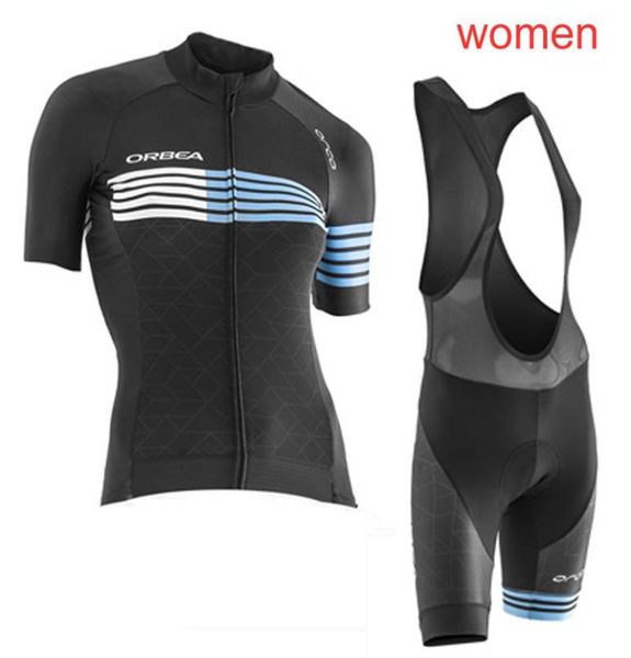 Orbea Pro Team Summer Women Cycling Cycling Jersey Definir roupas de bicicleta de bicicleta de manga curta respirável Roupa ROPA Ciclismo Y210310087373215