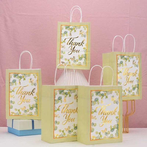 3PCS Gift Wrap 5pcs/pacote sacos de presente de casamento para os convidados noiva para ser presente de presente agradecimento