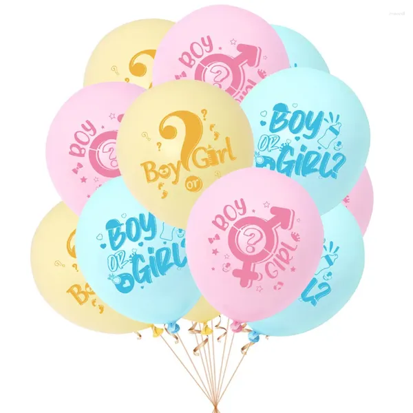 Decoração de festa 12pcs menino ou menina gênero revelam balão de látex azul pink balon bebê chá de bebê aniversário