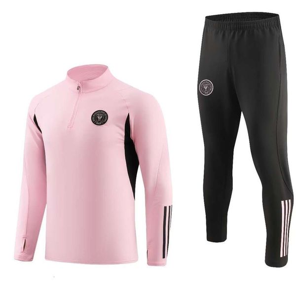 Maglie da calcio da gioco da uomo Autumn e inverno 2324 Miami a maniche lunghe Spettatura da calcio Sports Warm-up abbigliamento da gioco per bambini per bambini