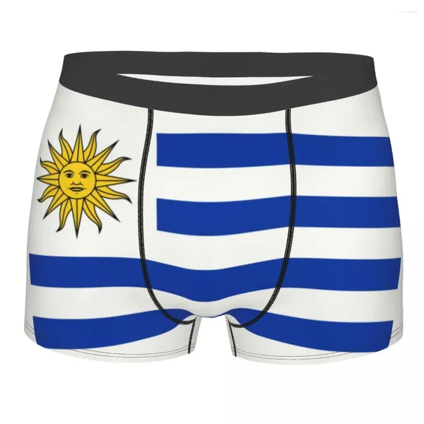 Флаг с флагом Uruguay Men Sexy Print Custom Boxer Shorts Tradis Shorks Brehybale