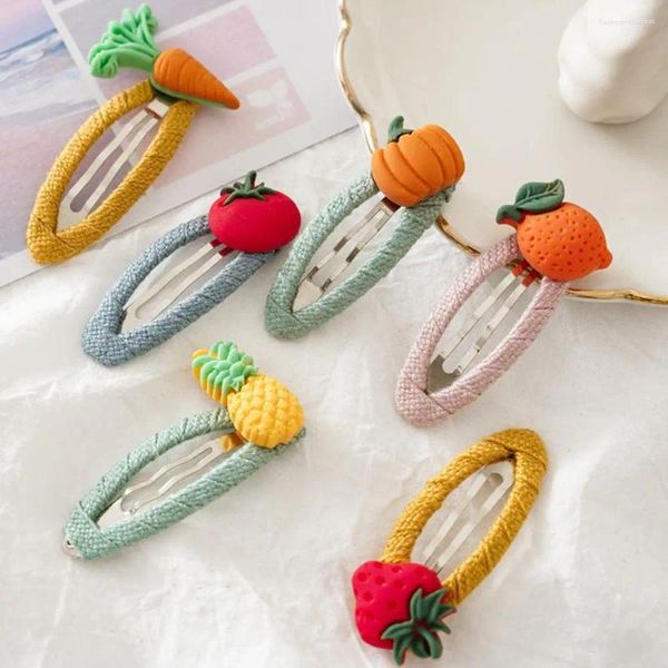 Clip per capelli 3pc/set di frutta carina bb da donna accessori per ragazze colpi di capelli per bambini per bambini.