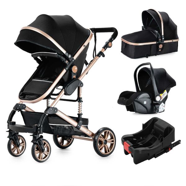 Passeggini# baby passeggino 3 in 1 campeggio per auto passeggino per carrello per bambini per i sedili di sicurezza per auto per bambini con base auto T240509