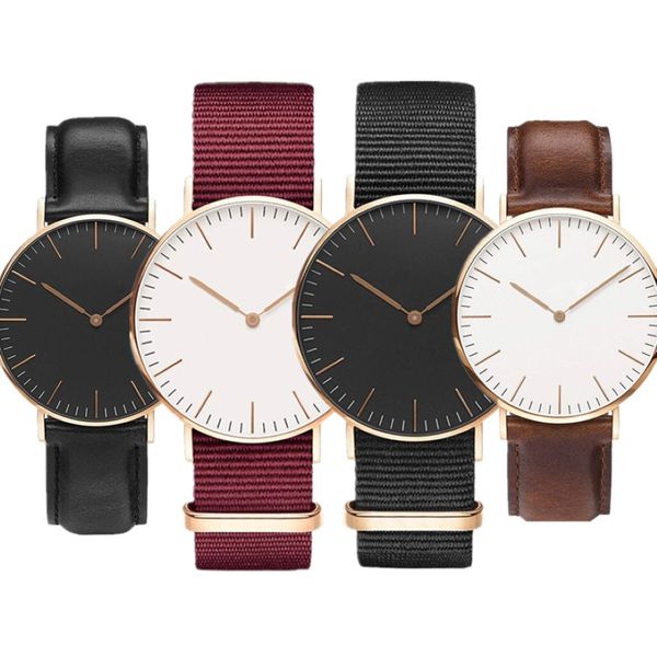 Großhandel neue Männer Uhren 40 -mm -Damenbeobachtung 36mm Quarz Fashion Casual Sports Style Hochwertige Handgelenk Uhr 256r