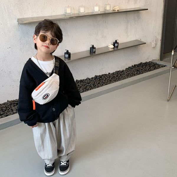 Zaino per ragazzi di Crossbody per bambini semplice e casual, piccolo tela alla moda alla moda, bella borsa per il torace, versione coreana BASSA BAMBINA 78% Wholesale Wholesale all'ingrosso